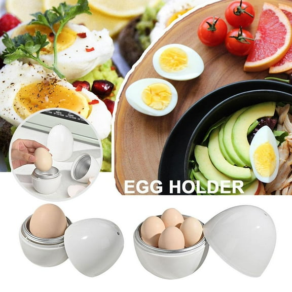 SHAPERME Microwave Egg Steamer Eggs Pod Detaches Shell Steamer Kitchen Cook Tool X1 R2