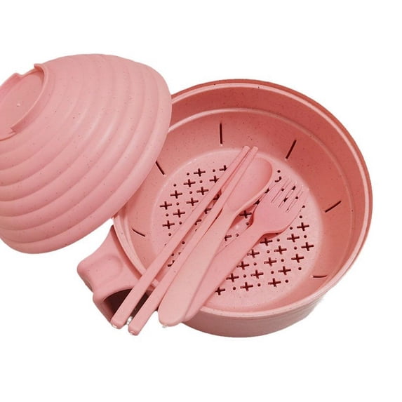 SHAPERME Ramen Bowl Set Microwave Ramen Cooker Instant Noodles ChopstisSpo Bowl