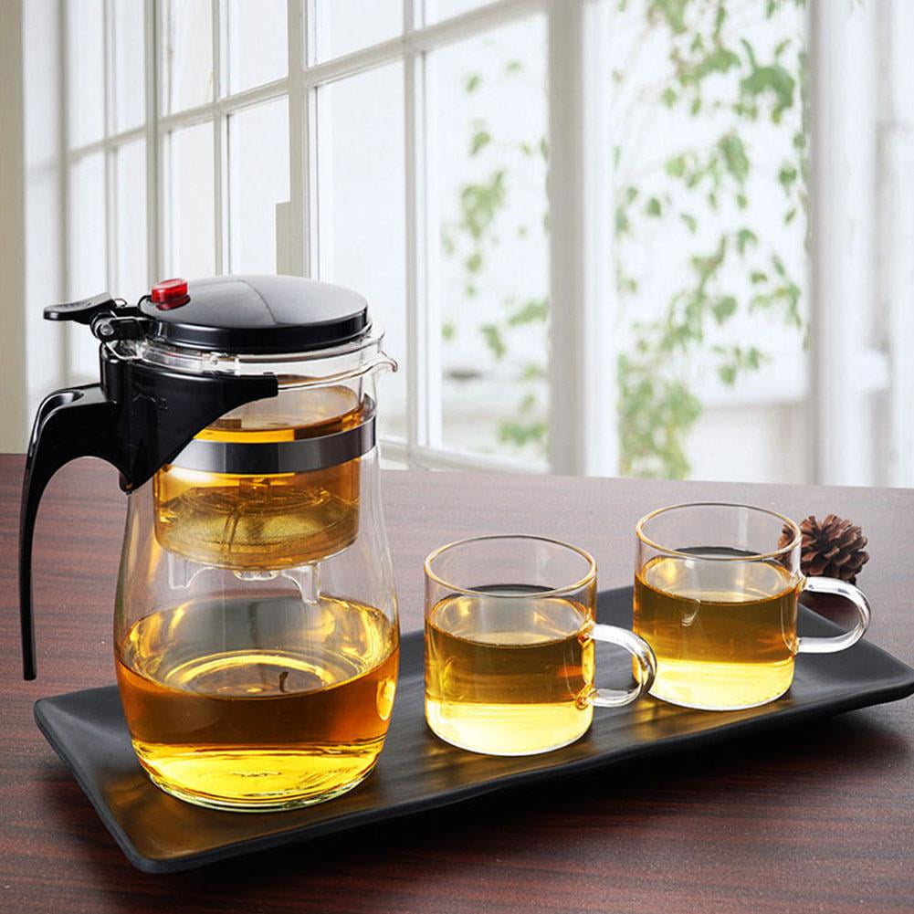SHAPERME Tea Pots Heat Resistant Glass Tea Pot Tea Infuser Chinese Tea Kung Kettl∞