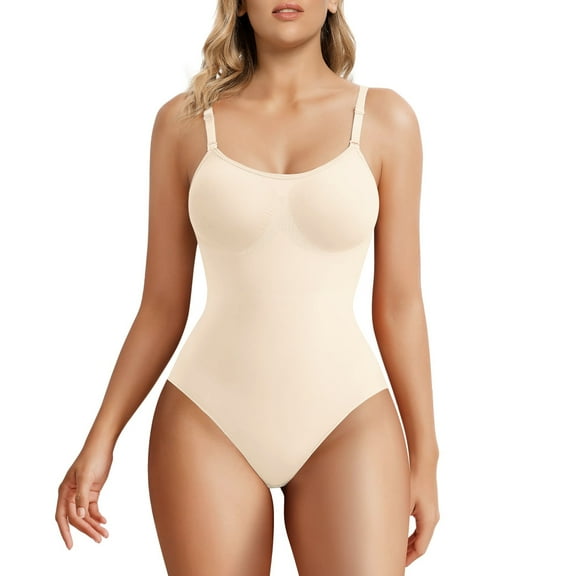 SHAPERX Brief Shapewear for Women Tummy Control Body Shaper Seamless Sculpting Bodysuit