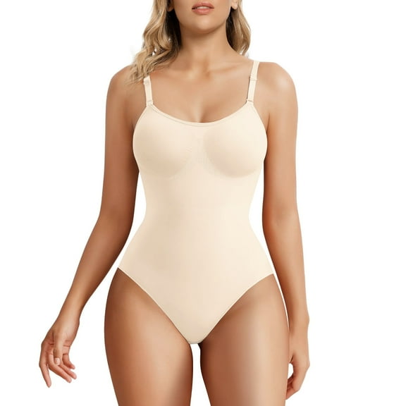SHAPERX Brief Shapewear for Women Tummy Control Body Shaper Seamless Sculpting Bodysuit