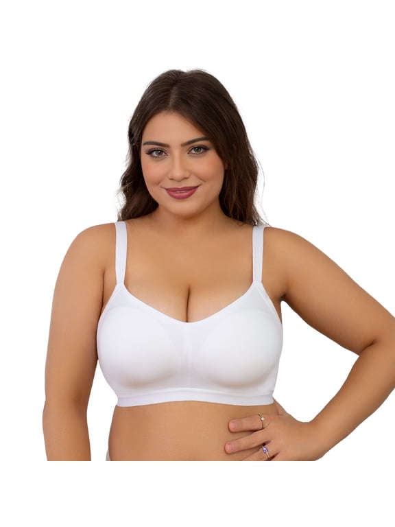 Women's Seamless Full-Coverage & Lightly Lined Comfort Wireless Bra