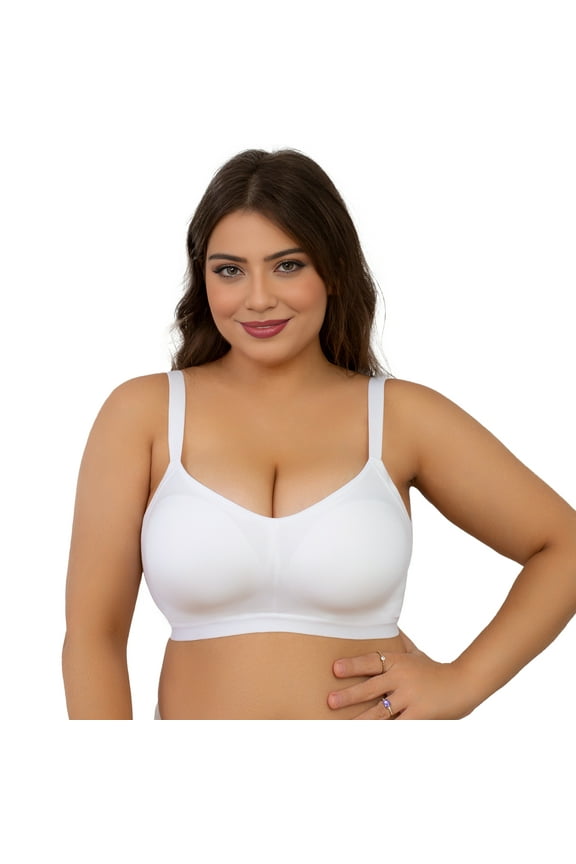 Women's Seamless Full-Coverage & Lightly Lined Comfort Wireless Bra
