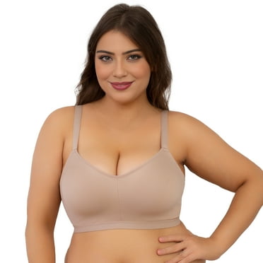SHAPERX Women's Seamless Full-Coverage & Lightly Lined Comfort Wireless Bra