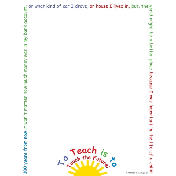 SHAPES ETC.   Designer Paper - Touch the Future (50 Sheet Package)