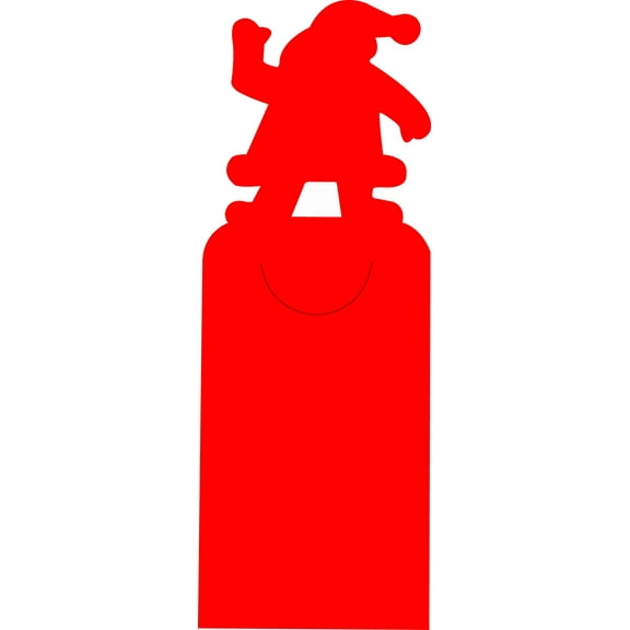 SHAPES ETC. Die-Cut Bookmarks - Santa