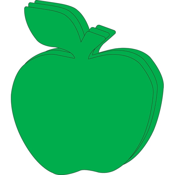 SHAPES ETC. Green Apple Single Color Super Cut-Outs- 8 x 10