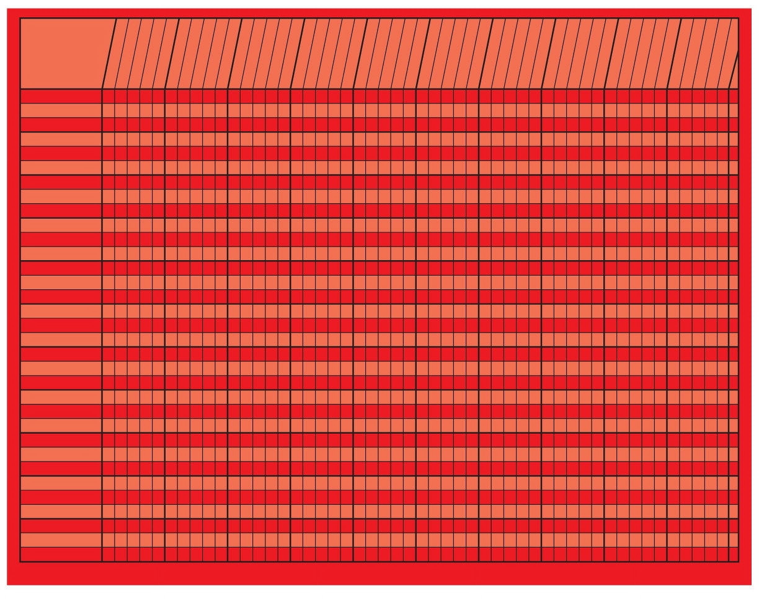 SHAPES ETC. Horizontal Chart - Red