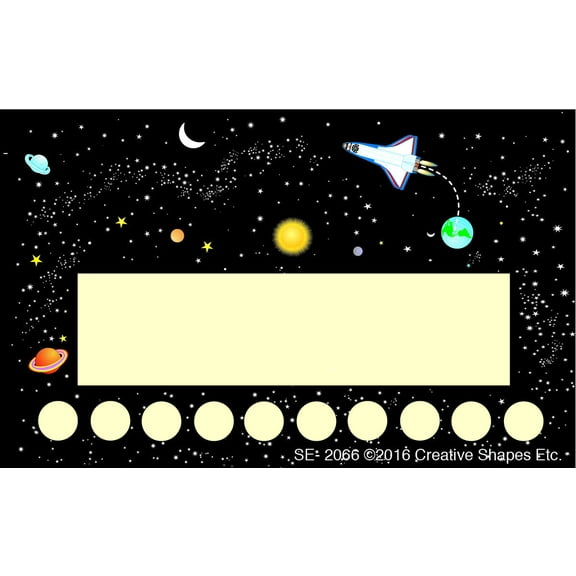 SHAPES ETC. Incentive Punch Cards - Space