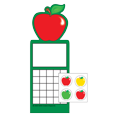 thumbnail image 1 of SHAPES ETC. Incentive Sticker Set - Apple, 1 of 1