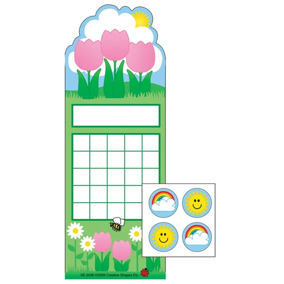 SHAPES ETC. Incentive Sticker Set - Spring Flowers