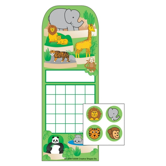 SHAPES ETC. Incentive Sticker Set - Zoo