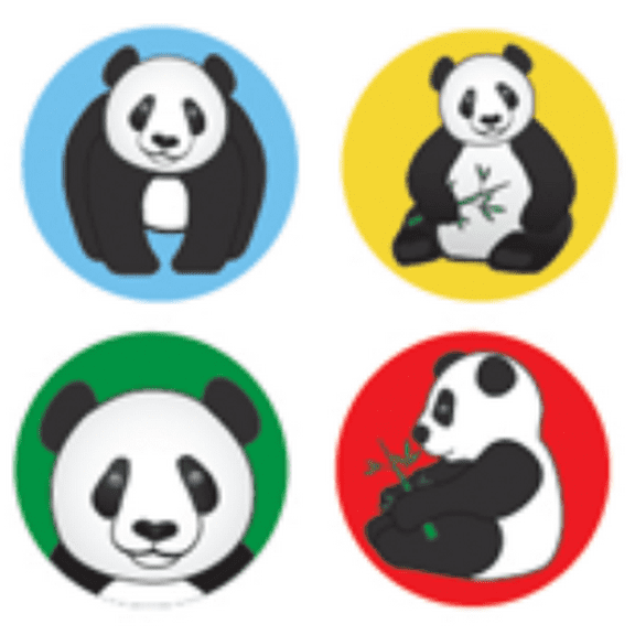 SHAPES ETC. Incentive Stickers - Panda