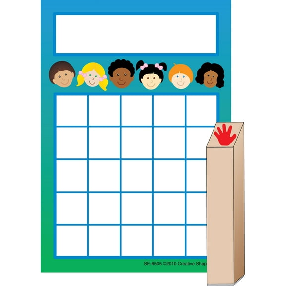 SHAPES ETC. Kids Progress Pad/ Stamps Set