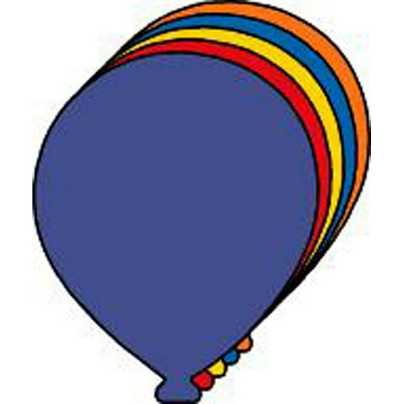 SHAPES ETC. Large Assorted Color Creative Foam Cut-Outs - Balloon