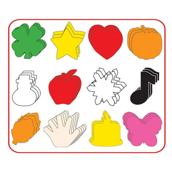 SHAPES ETC. Large Assorted Cut-Out Activity Set