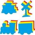 thumbnail image 1 of SHAPES ETC. Large Cut-Out Set - Tri-Color Train, 1 of 6