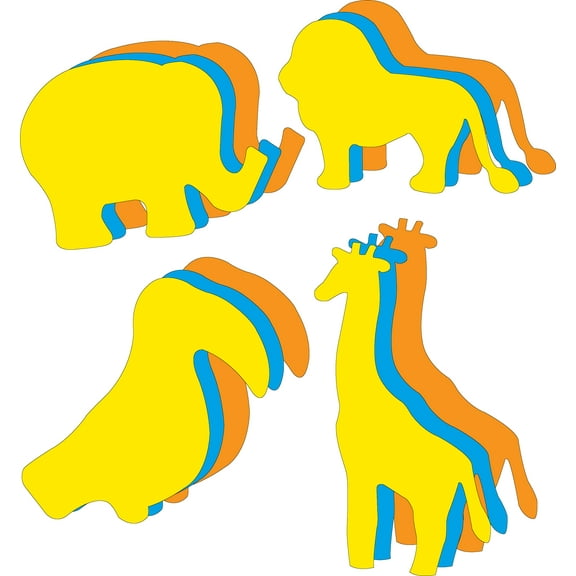 SHAPES ETC. Large Cut-Out Set - Zoo