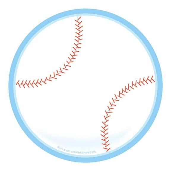 SHAPES ETC. Large Notepad - Baseball