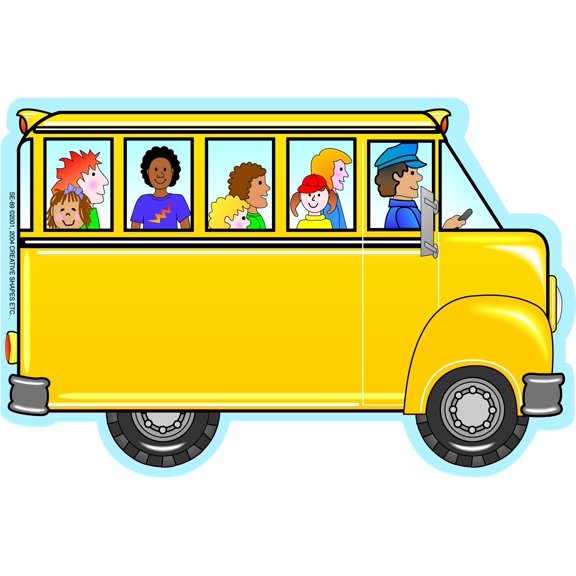 SHAPES ETC. Large Notepad - Bus with People