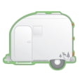 thumbnail image 1 of SHAPES ETC.  Large Notepad - Camper, 1 of 4