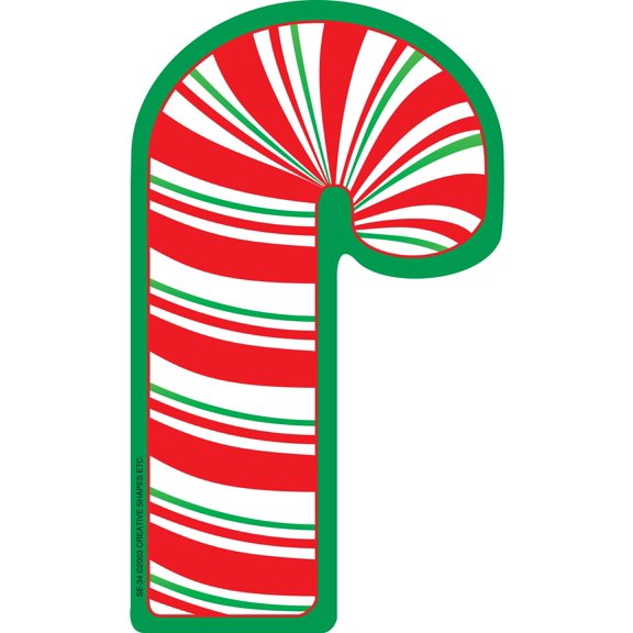SHAPES ETC. Large Notepad - Candy Cane