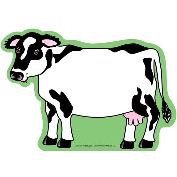 SHAPES ETC. Large Notepad - Cow