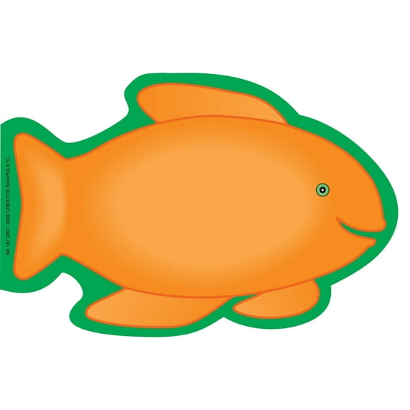 SHAPES ETC. Large Notepad - Fish