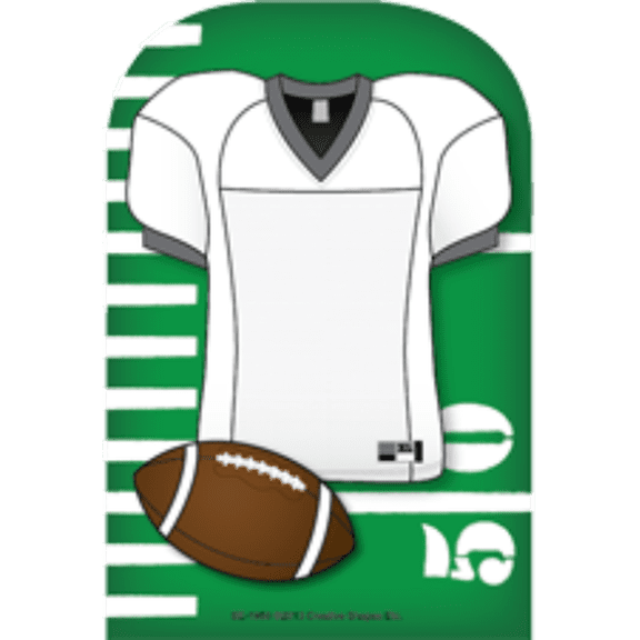SHAPES ETC. Large Notepad - Football Jersey