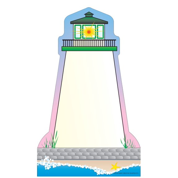 SHAPES ETC. Large Notepad - Lighthouse