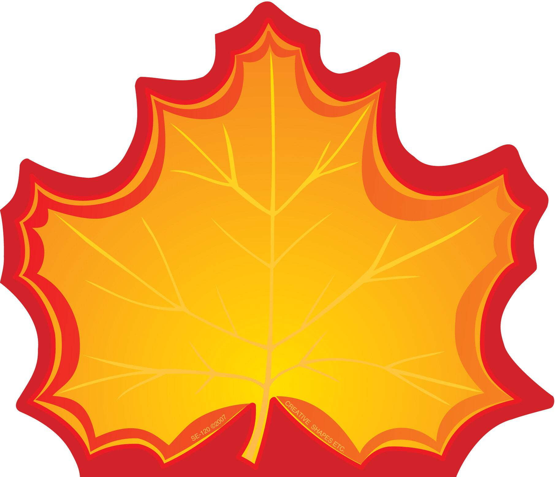 CREATIVE SHAPES SHAPES ETC. Large Notepad - Maple Leaf