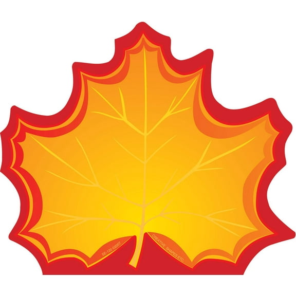 SHAPES ETC. Large Notepad - Maple Leaf