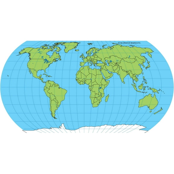 SHAPES ETC. Large Notepad - Oval World