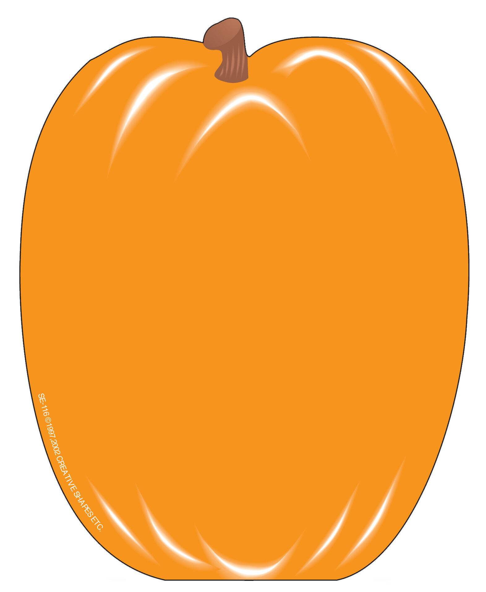 CREATIVE SHAPES SHAPES ETC. Large Notepad - Pumpkin