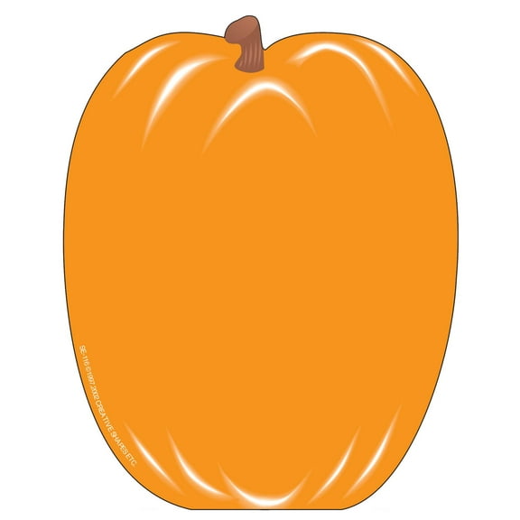 SHAPES ETC. Large Notepad - Pumpkin