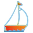 thumbnail image 1 of SHAPES ETC.  Large Notepad - Sailboat, 1 of 4
