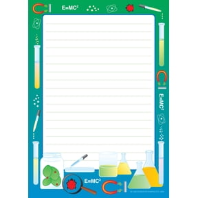 SHAPES ETC. Large Notepad - Science Lab / Lined