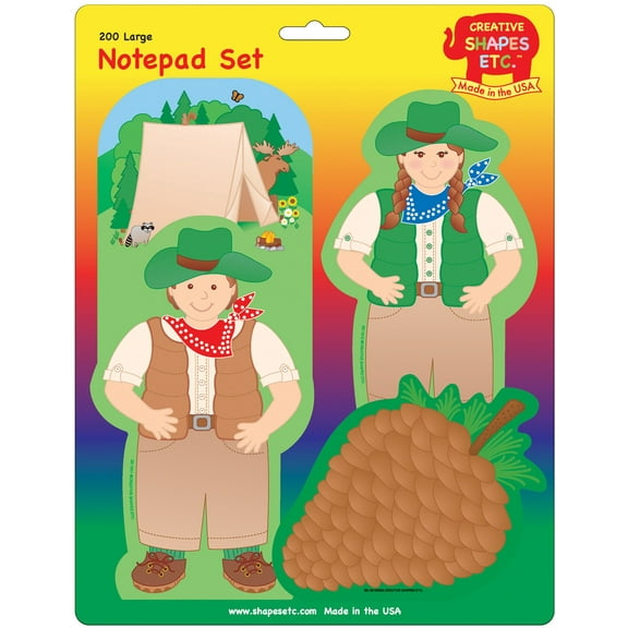 SHAPES ETC. Large Notepad Set - Camping
