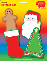 SHAPES ETC. Large Notepad Set - December