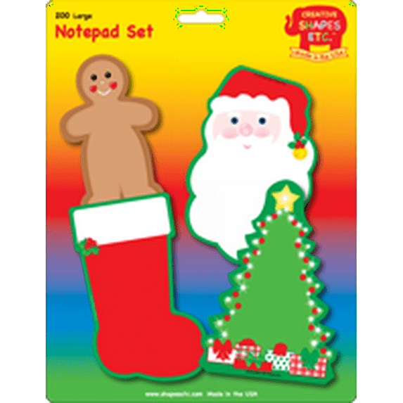 SHAPES ETC. Large Notepad Set - December