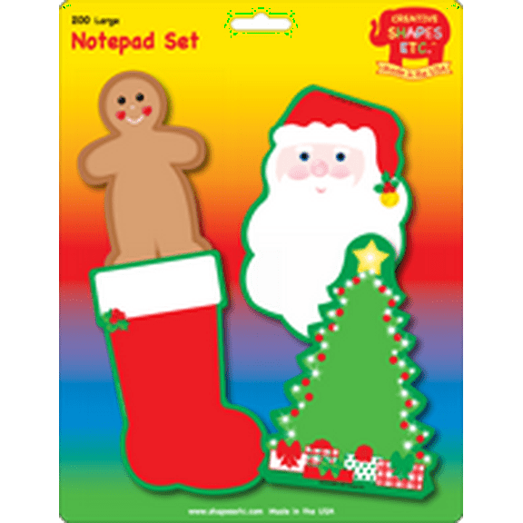 SHAPES ETC. Large Notepad Set - December
