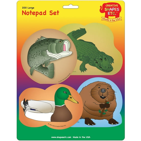 SHAPES ETC. Large Notepad Set - In-Season Water