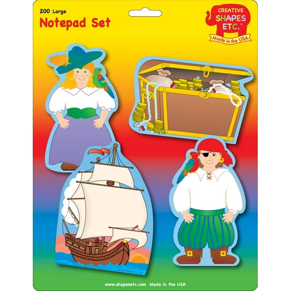 SHAPES ETC.  Large Notepad Set - Pirate