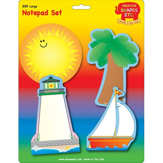 SHAPES ETC. Large Notepad Set - Seaside