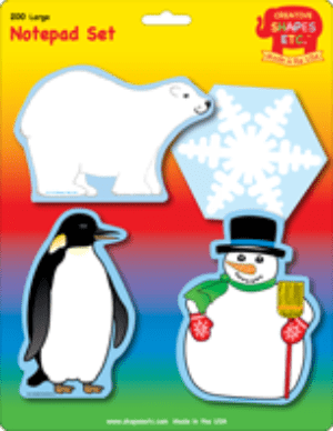 SHAPES ETC. Large Notepad Set - Winter