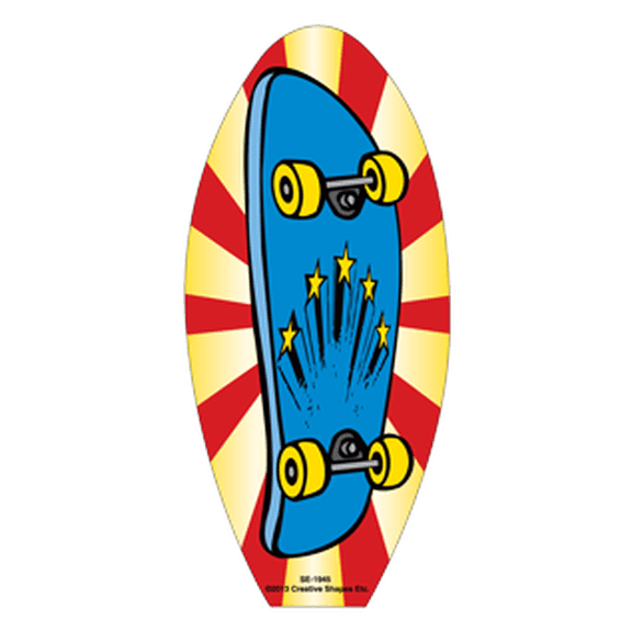 SHAPES ETC. Large Notepad - Skateboard