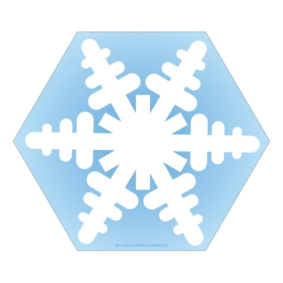 SHAPES ETC. Large Notepad - Snowflake