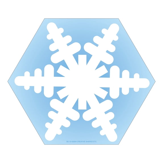 SHAPES ETC. Large Notepad - Snowflake