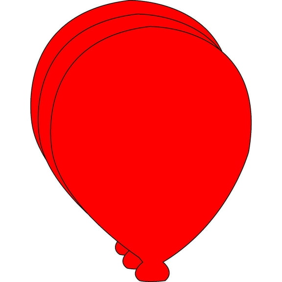 SHAPES ETC. Large Single Color Cut-Out - Balloon