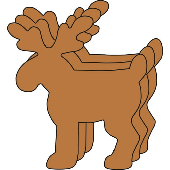 SHAPES ETC. Large Single Color Cut-Out - Deer